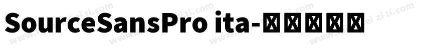 SourceSansPro ita字体转换